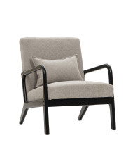 Butaca Nicole nórdica con cojín lumbar – Tapizado antimanchas