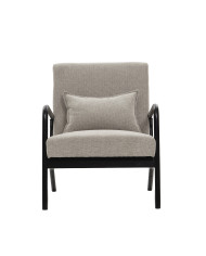 Butaca Nicole nórdica con cojín lumbar – Tapizado antimanchas