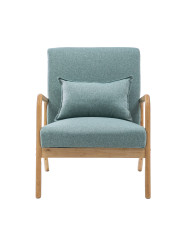 Butaca Nicole nórdica con cojín lumbar – Tapizado antimanchas