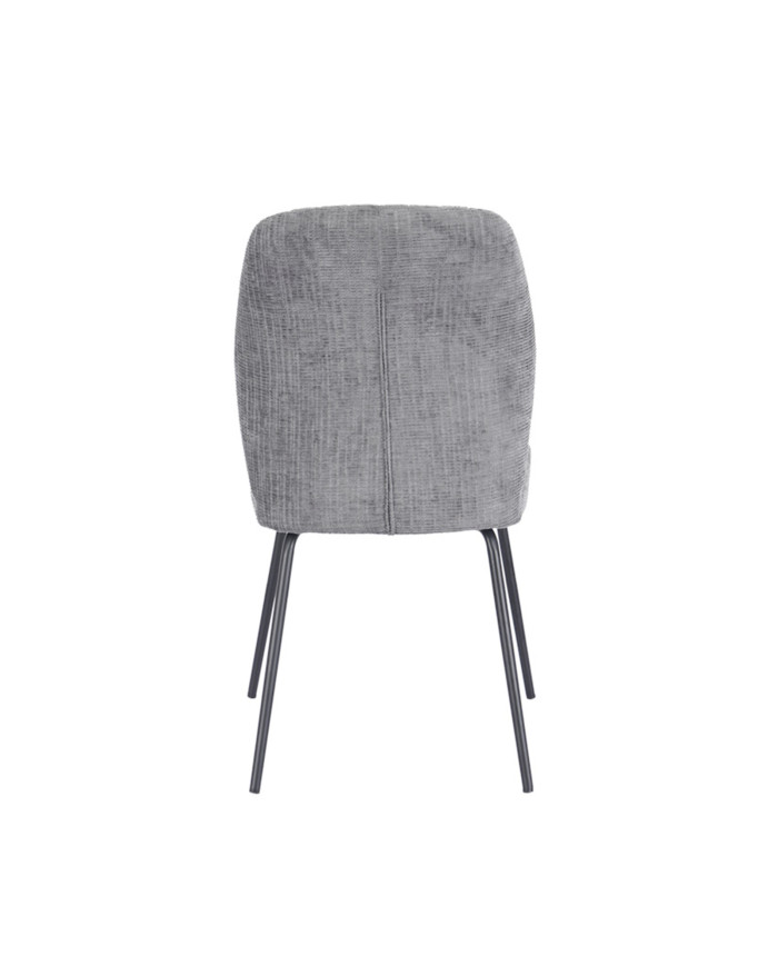 Silla Nalon – Tapizada con diseño a rayas y patas negras Silla Nalon – Tapizada con diseño a rayas y patas negras