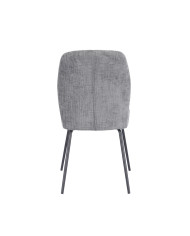 Silla Nalon – Tapizada con diseño a rayas y patas negras Silla Nalon – Tapizada con diseño a rayas y patas negras