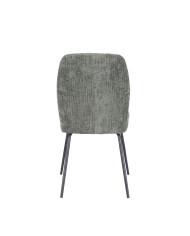 Silla Nalon – Tapizada con diseño a rayas y patas negras Silla Nalon – Tapizada con diseño a rayas y patas negras