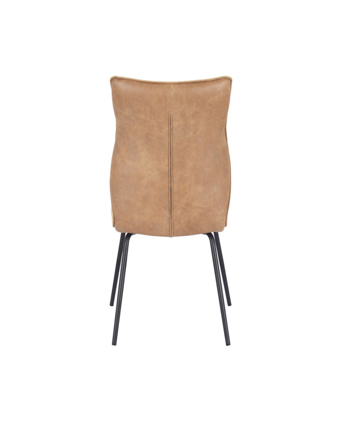 Silla Roma tapizada en tela y símil napa – Pack 2 unidades Silla Roma tapizada en tela y símil napa – Pack 2 unidades