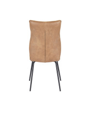 Silla Roma tapizada en tela y símil napa – Pack 2 unidades Silla Roma tapizada en tela y símil napa – Pack 2 unidades