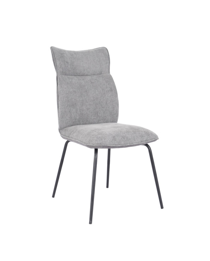 Silla Roma tapizada en tela y símil napa – Pack 2 unidades Silla Roma tapizada en tela y símil napa – Pack 2 unidades
