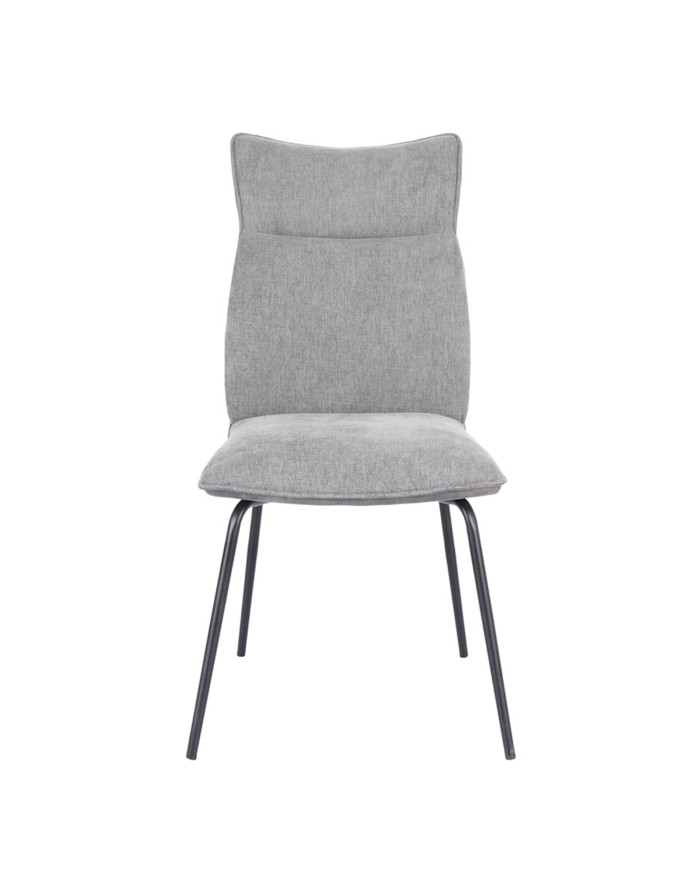 Silla Roma tapizada en tela y símil napa – Pack 2 unidades Silla Roma tapizada en tela y símil napa – Pack 2 unidades
