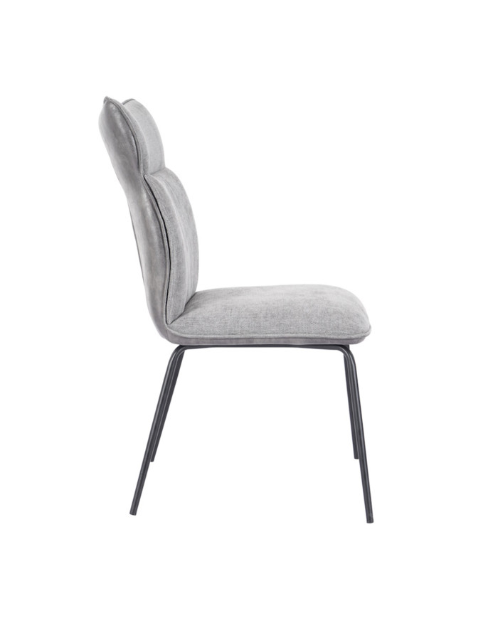 Silla Roma tapizada en tela y símil napa – Pack 2 unidades Silla Roma tapizada en tela y símil napa – Pack 2 unidades