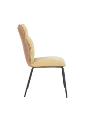 Silla Roma tapizada en tela y símil napa – Pack 2 unidades Silla Roma tapizada en tela y símil napa – Pack 2 unidades
