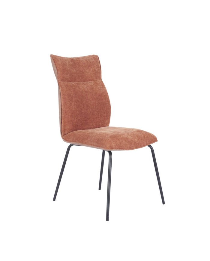 Silla Roma tapizada en tela y símil napa – Pack 2 unidades Silla Roma tapizada en tela y símil napa – Pack 2 unidades