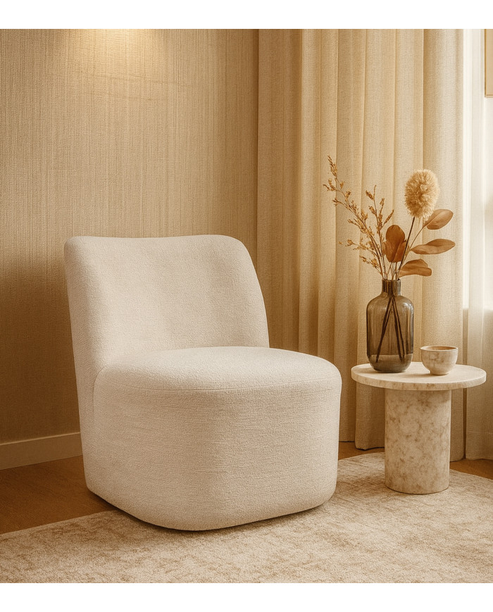 Butaca Gian giratoria – Tapizada, versátil y con giro 360º