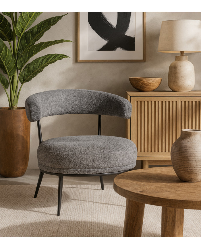 Butaca Asis – Tapizado Teddy y patas metálicas, ideal para cualquier espacio Butaca Asis – Tapizado Teddy y patas metálicas, ideal para cualquier espacio