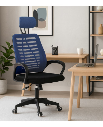 Silla de escritorio Ken – Giratoria, regulable y ergonómica