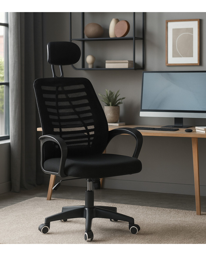 Silla de escritorio Ken – Giratoria, regulable y ergonómica