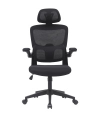 Silla de escritorio Aron ergonómica con refuerzo lumbar y reposacabezas regulable