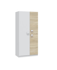 Armario Tomy 3 puertas – Con barra de colgar y estantes fijos