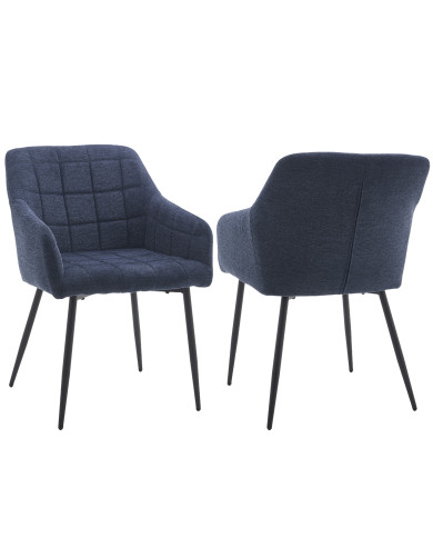 Pack 2 sillas comedor con reposabrazos FREYA Pack 2 sillas comedor con reposabrazos FREYA