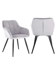 Pack 2 sillas comedor con reposabrazos FREYA