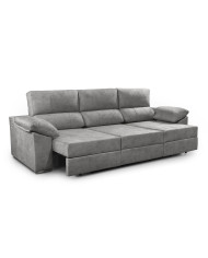 Sofá Silvi – Sofá deslizante con cabeceros reclinables y patas bajas