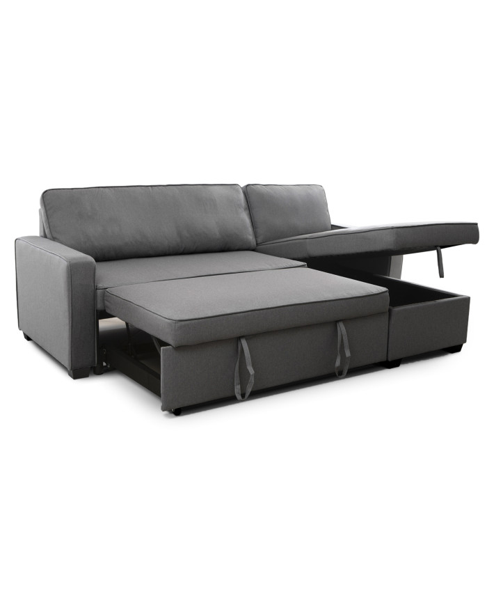 Sofá cama Maxi – Chaise longue reversible y extensible con arcón