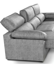 Sofá Chaise Longue Monti – Asientos extraíbles, respaldos reclinables y arcón