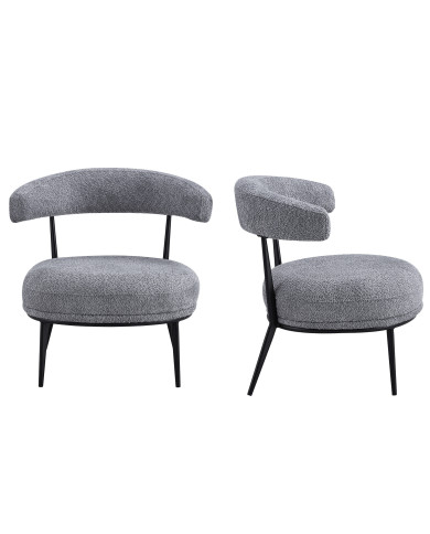 Butaca Asis – Tapizado Teddy y patas metálicas, ideal para cualquier espacio