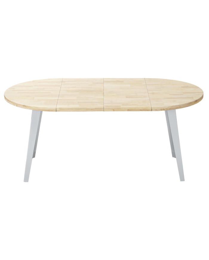 Mesa comedor redonda extensible industrial BERGI