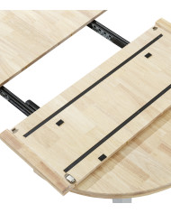 Mesa comedor redonda extensible industrial BERGI