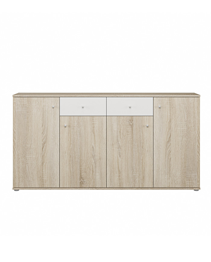 Aparador Match – Diseño moderno roble y blanco