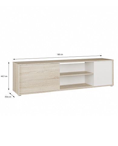 Mueble de TV Match 180 cm – Estilo escandinavo y funcional