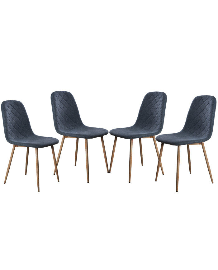 Pack de 4 Sillas de Comedor Suiz - Diseño Moderno y Elegante