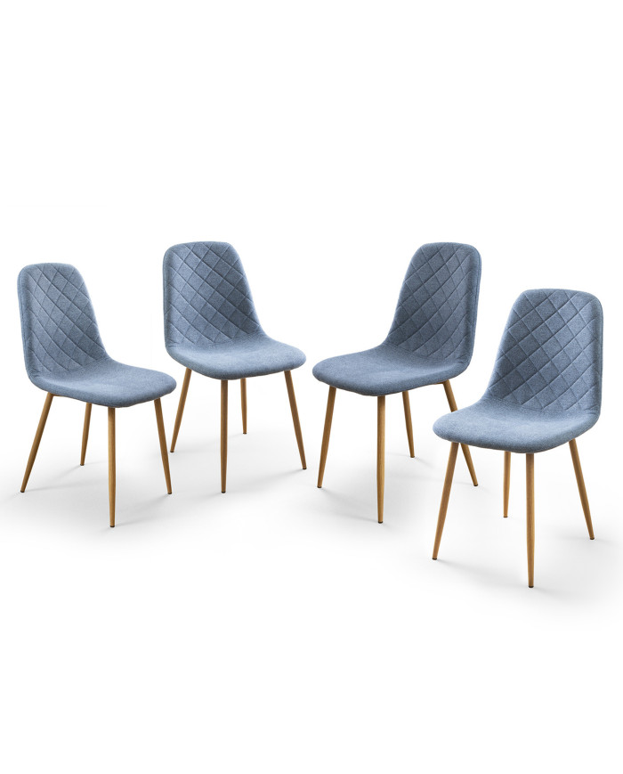 Pack de 4 Sillas de Comedor Suiz - Diseño Moderno y Elegante