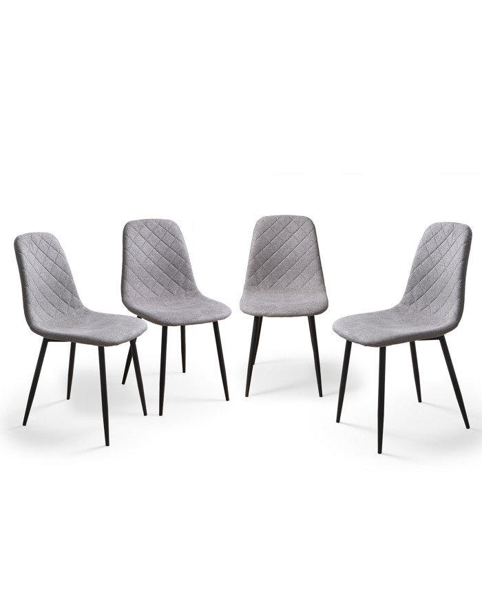 Pack de 4 Sillas de Comedor Suiz - Diseño Moderno y Elegante