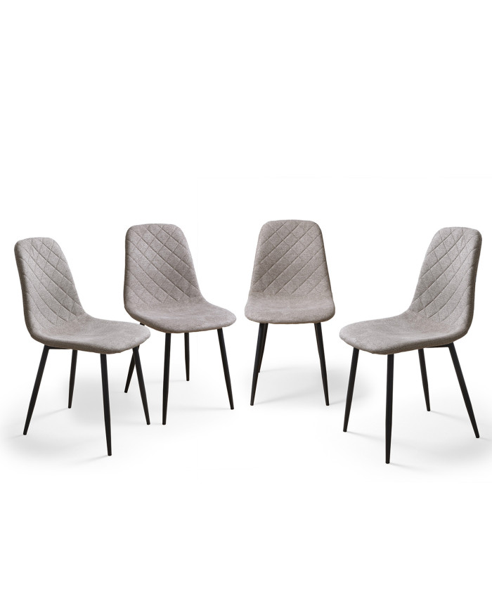 Pack de 4 Sillas de Comedor Suiz - Diseño Moderno y Elegante