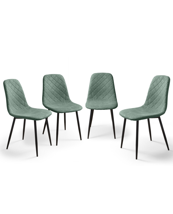 Pack de 4 Sillas de Comedor Suiz - Diseño Moderno y Elegante