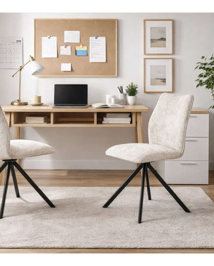 Silla Nena giratoria 180º – Tapizada en tela