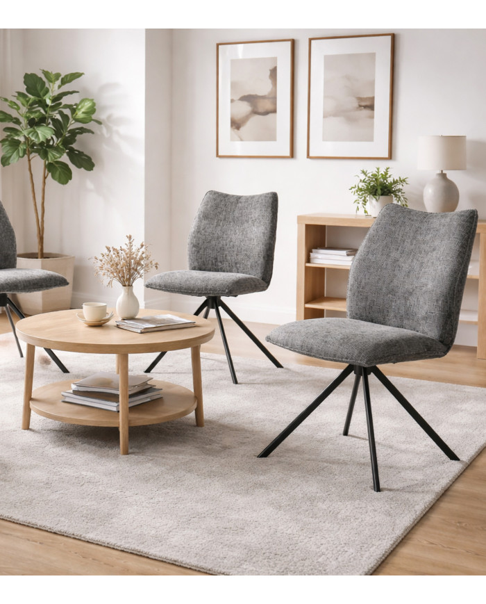 Silla Nena giratoria 180º – Tapizada en tela