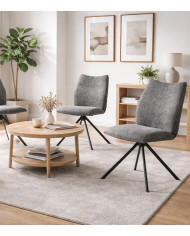 Silla Nena giratoria 180º – Tapizada en tela