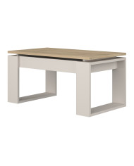 Mesa centro elevable Rubi II estilo industrial