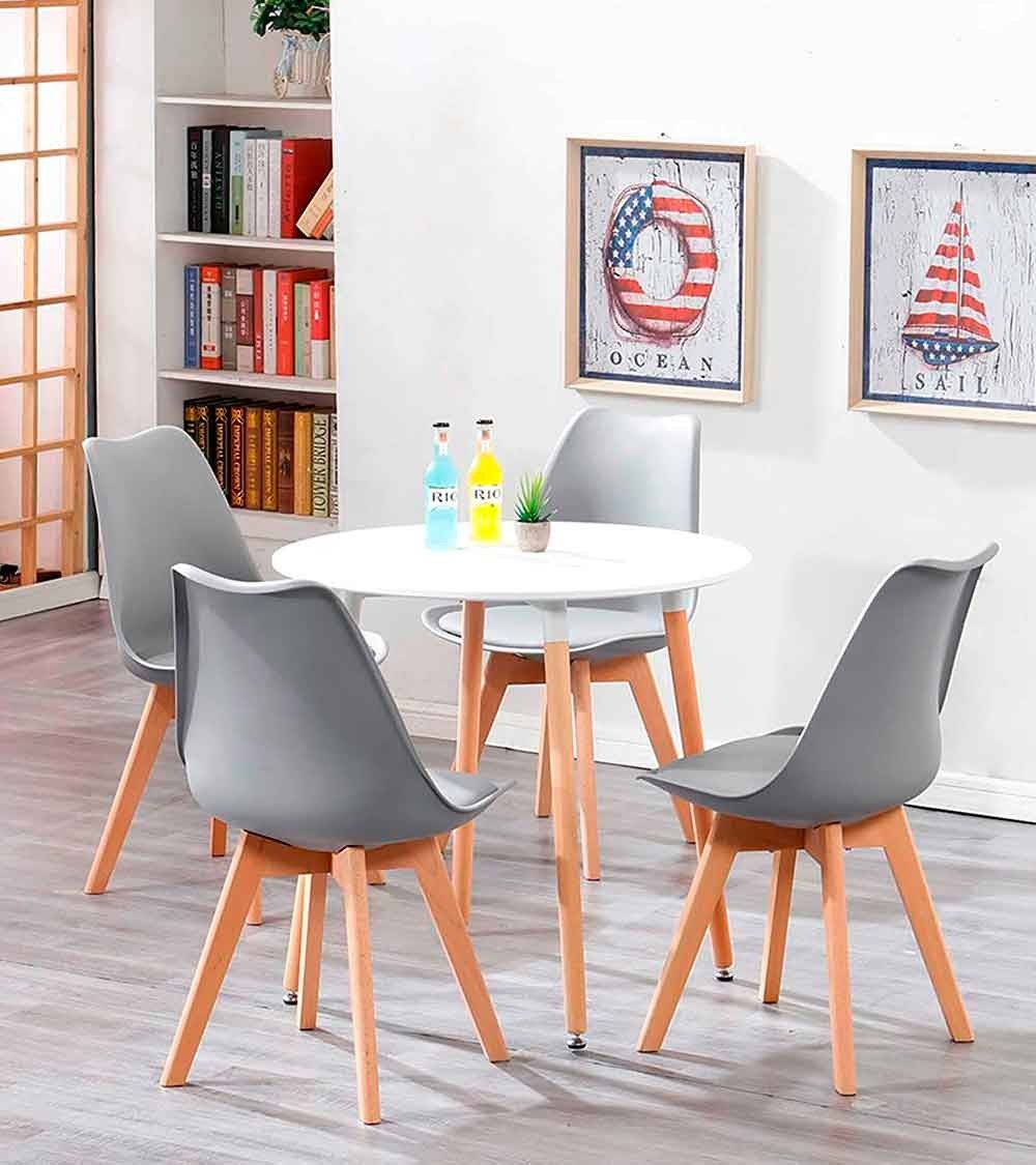Pack 4 sillas Tulipa – Sillas de comedor estilo nórdico