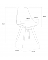 Pack 4 sillas Tulipa – Sillas de comedor estilo nórdico