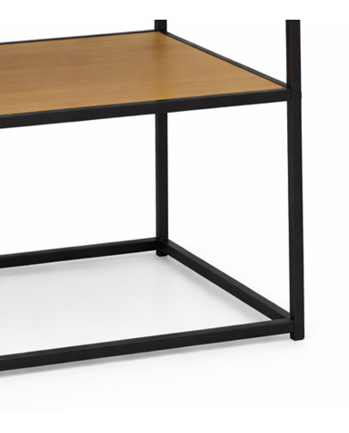 Estantería Kraft II industrial con estantes en roble