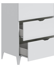 Cómoda Ares 6 cajones con patas