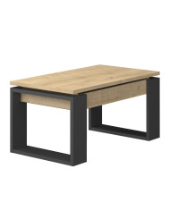 Mesa de centro elevable Rubi con almacenaje