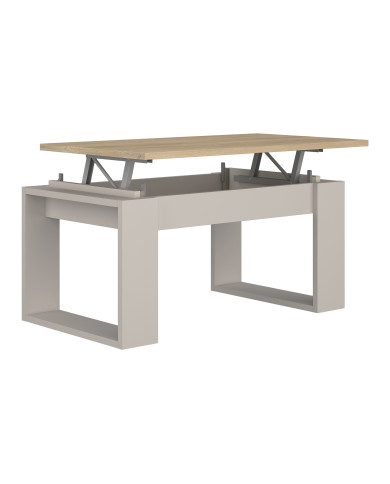 Mesa de centro elevable Rubi II con almacenaje