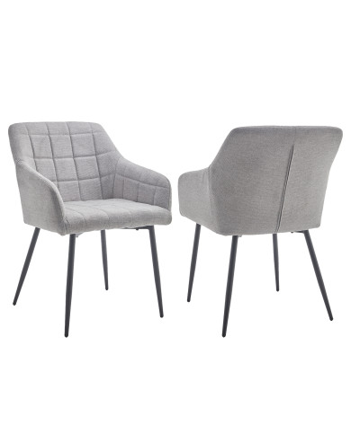 Pack 2 sillas comedor con reposabrazos FREYA