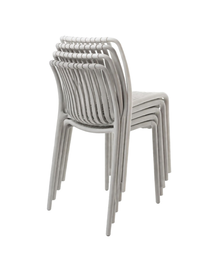 Sillas Solenia pack 4 apilables interior exterior