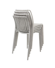 Sillas Solenia pack 4 apilables interior exterior