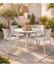 Sillas Solenia pack 4 apilables interior exterior