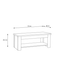 Mesa centro elevable DUMI | Cambia Tus Muebles