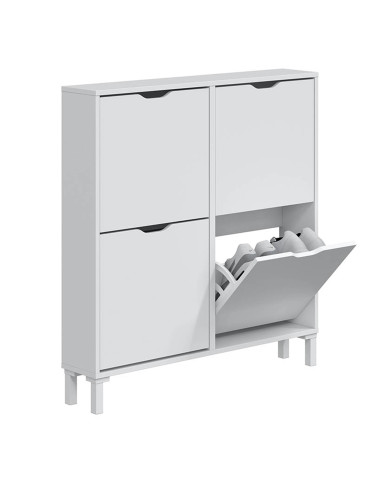 Zapatero Aury 4 puertas compacto y estrecho
